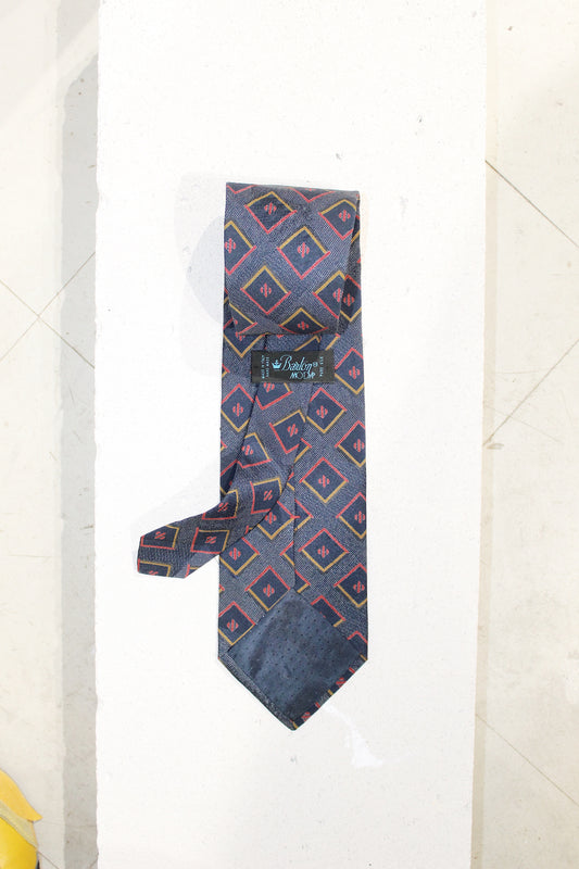 GEOMETRIC SILK TIE