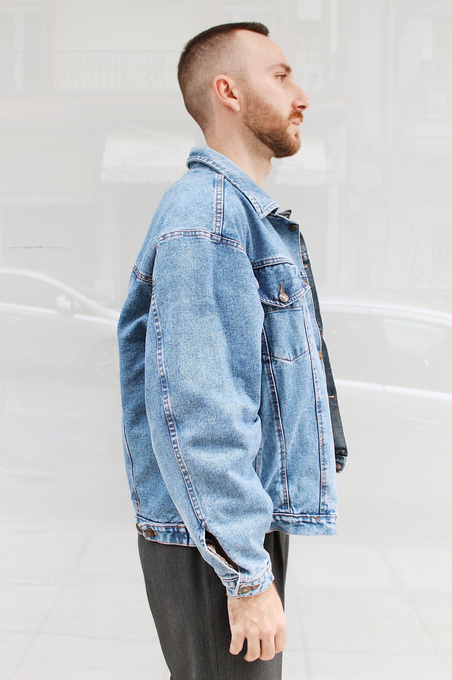 DENIM BOMBER JACKET
