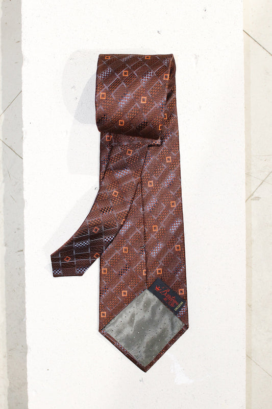 GEOMETRIC SILK TIE
