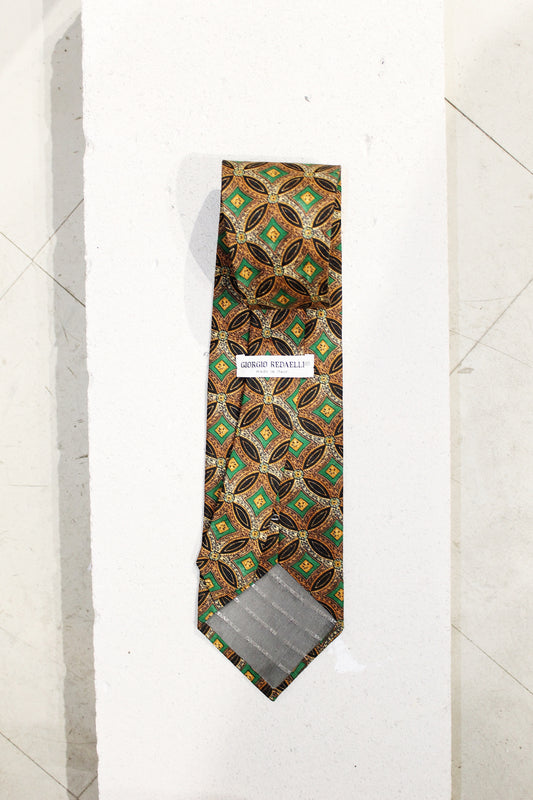 GEOMETRIC SILK TIE
