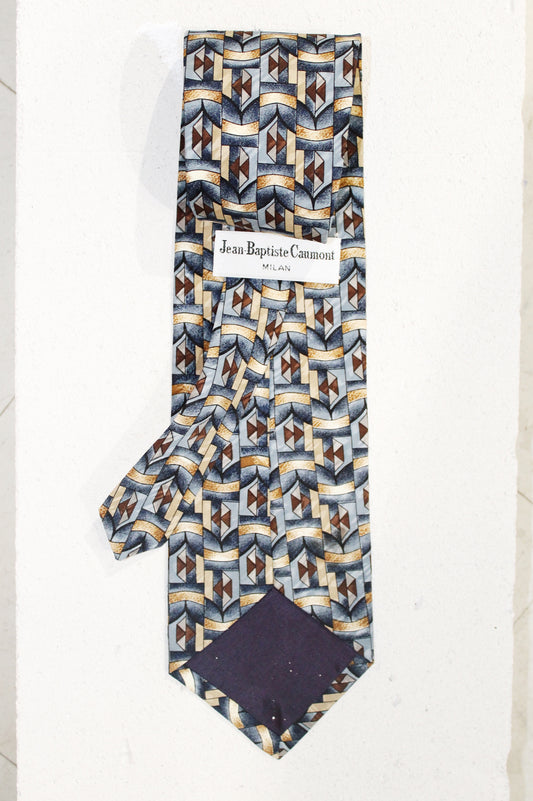 GEOMETRIC SILK TIE