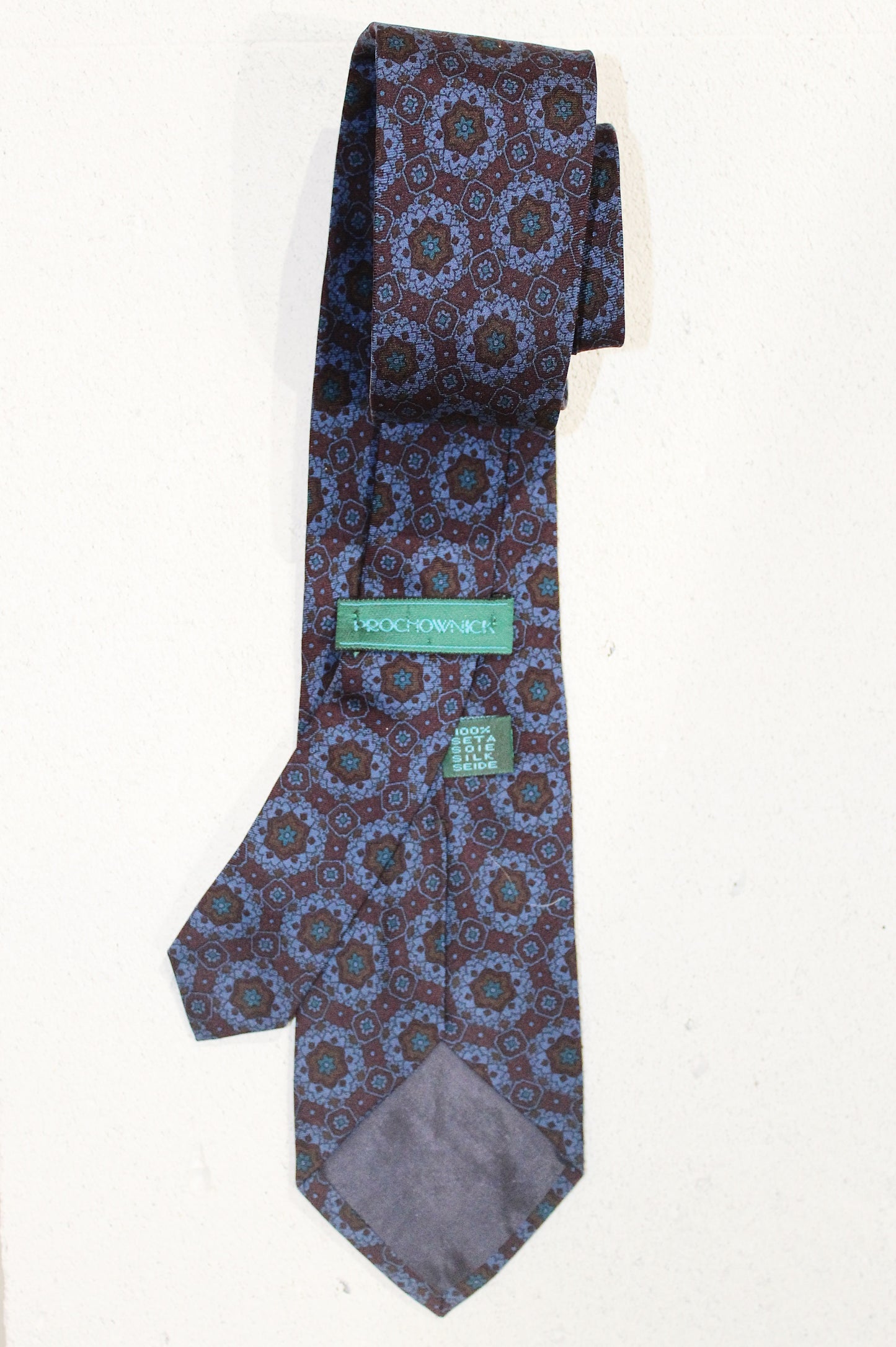 GEOMETRIC SILK TIE
