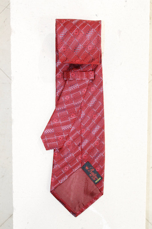 GEOMETRIC SILK TIE
