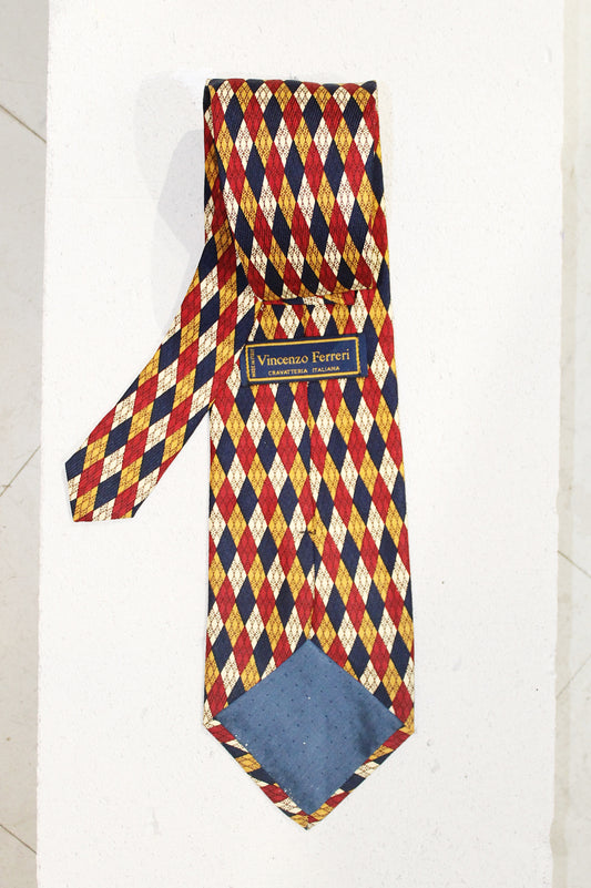 GEOMETRIC SILK TIE