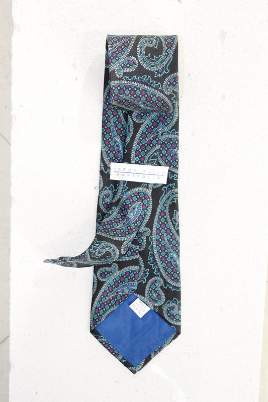 GEOMETRIC SILK TIE