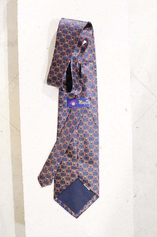 GEOMETRIC SILK TIE