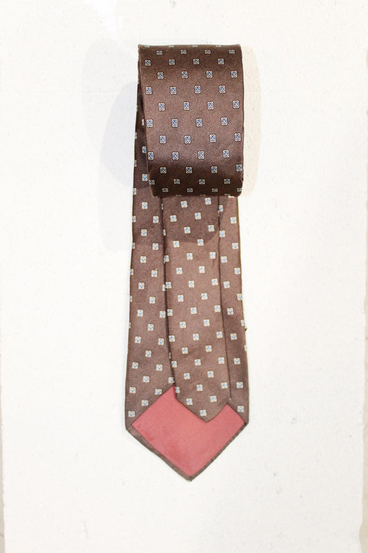 GEOMETRIC SILK TIE
