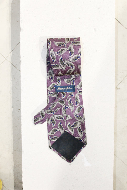 GEOMETRIC SILK TIE