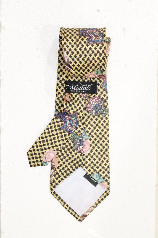 GEOMETRIC SILK TIE
