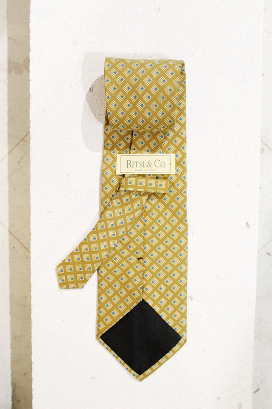 GEOMETRIC SILK TIE