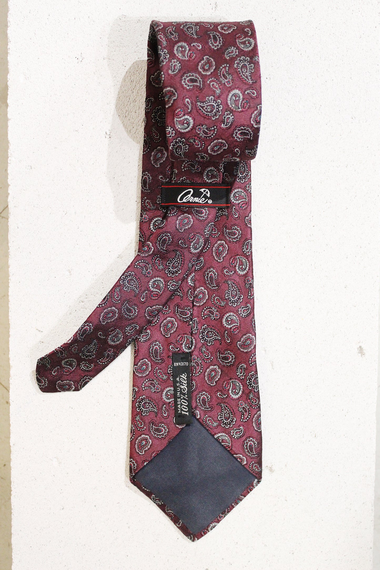 GEOMETRIC SILK TIE