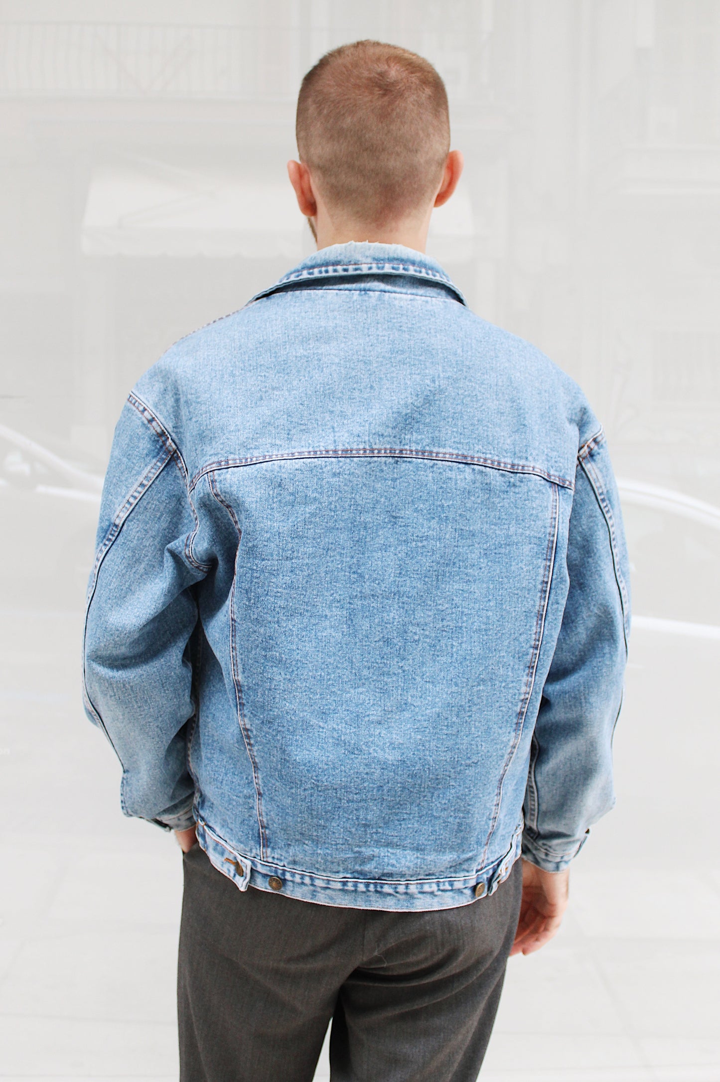 DENIM BOMBER JACKET
