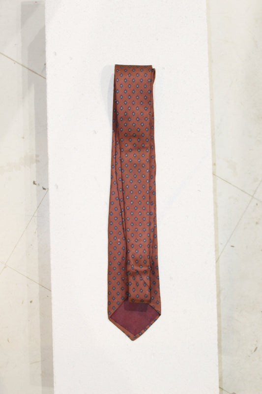 GEOMETRIC SILK TIE