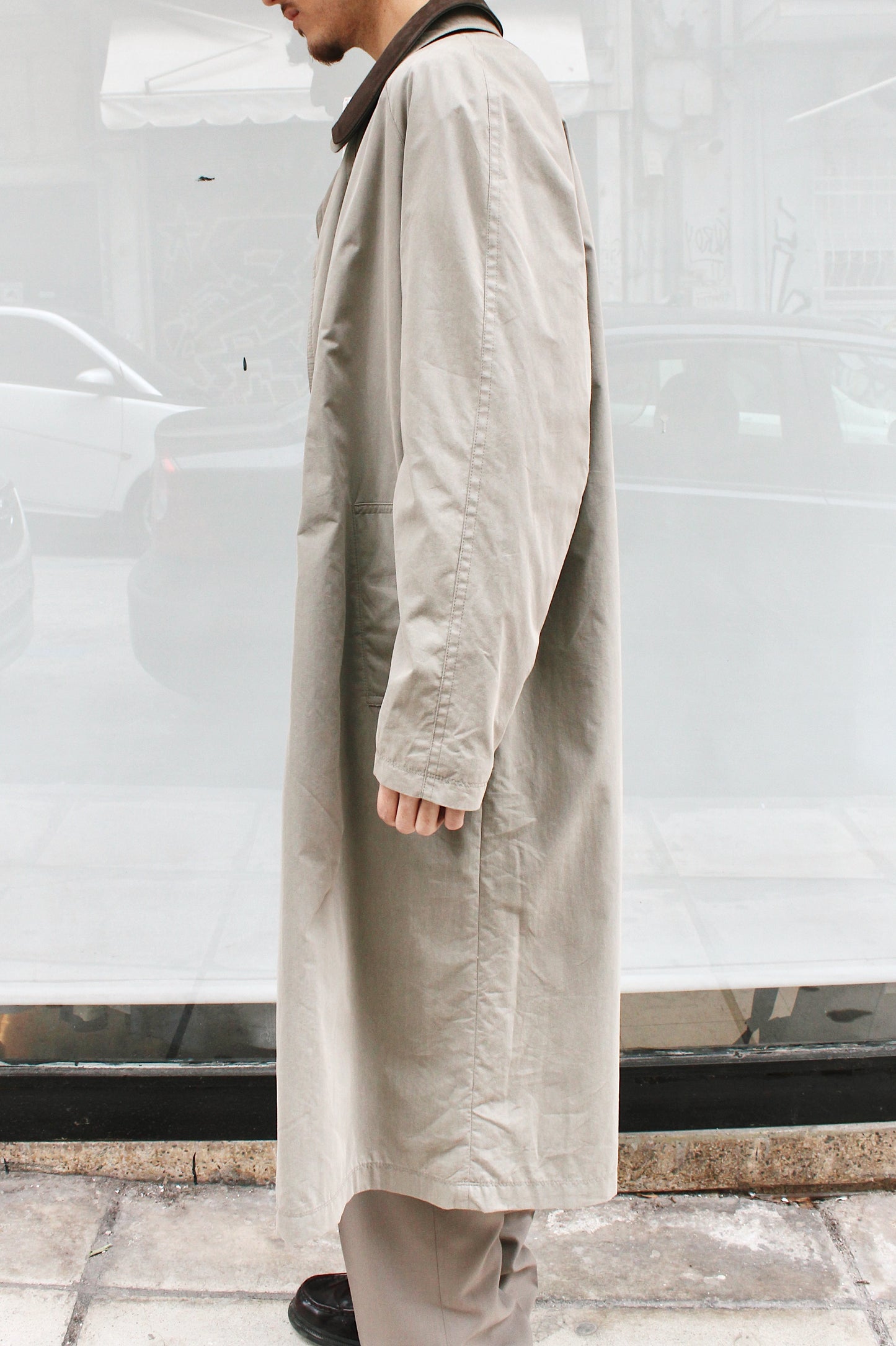 Dark Beige Trench Coat