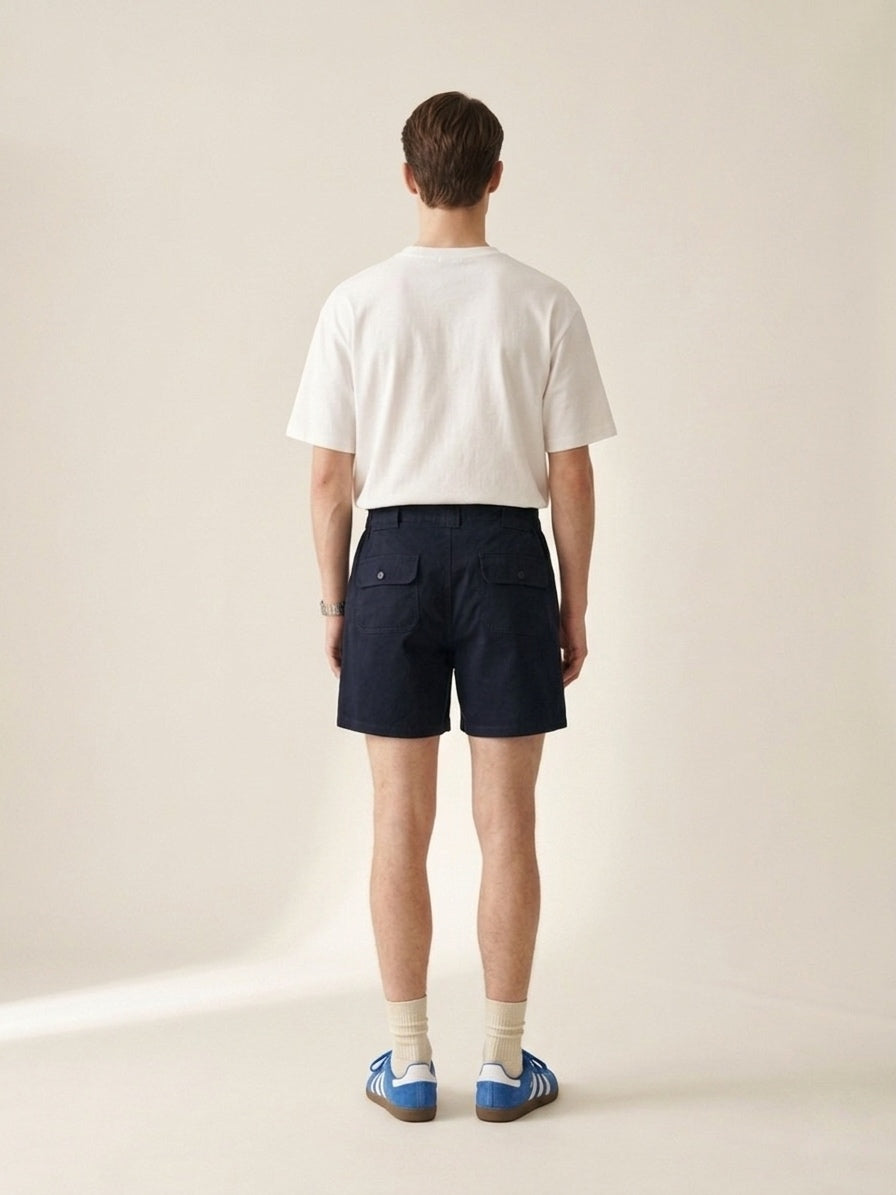 Cargo Pleated Shorts
