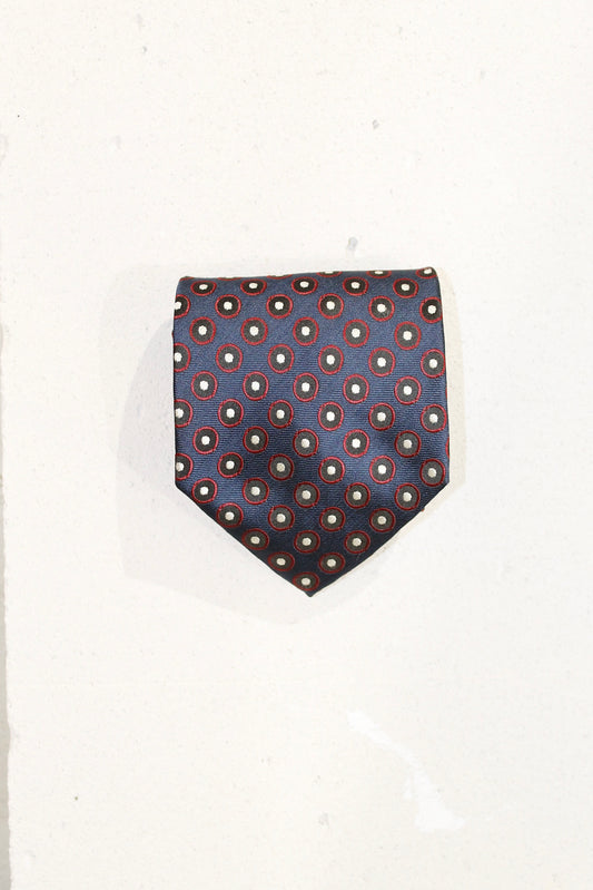 GEOMETRIC SILK TIE
