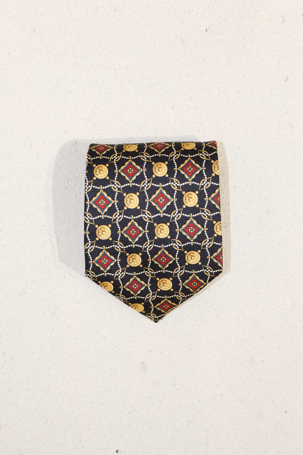 GEOMETRIC SILK TIE