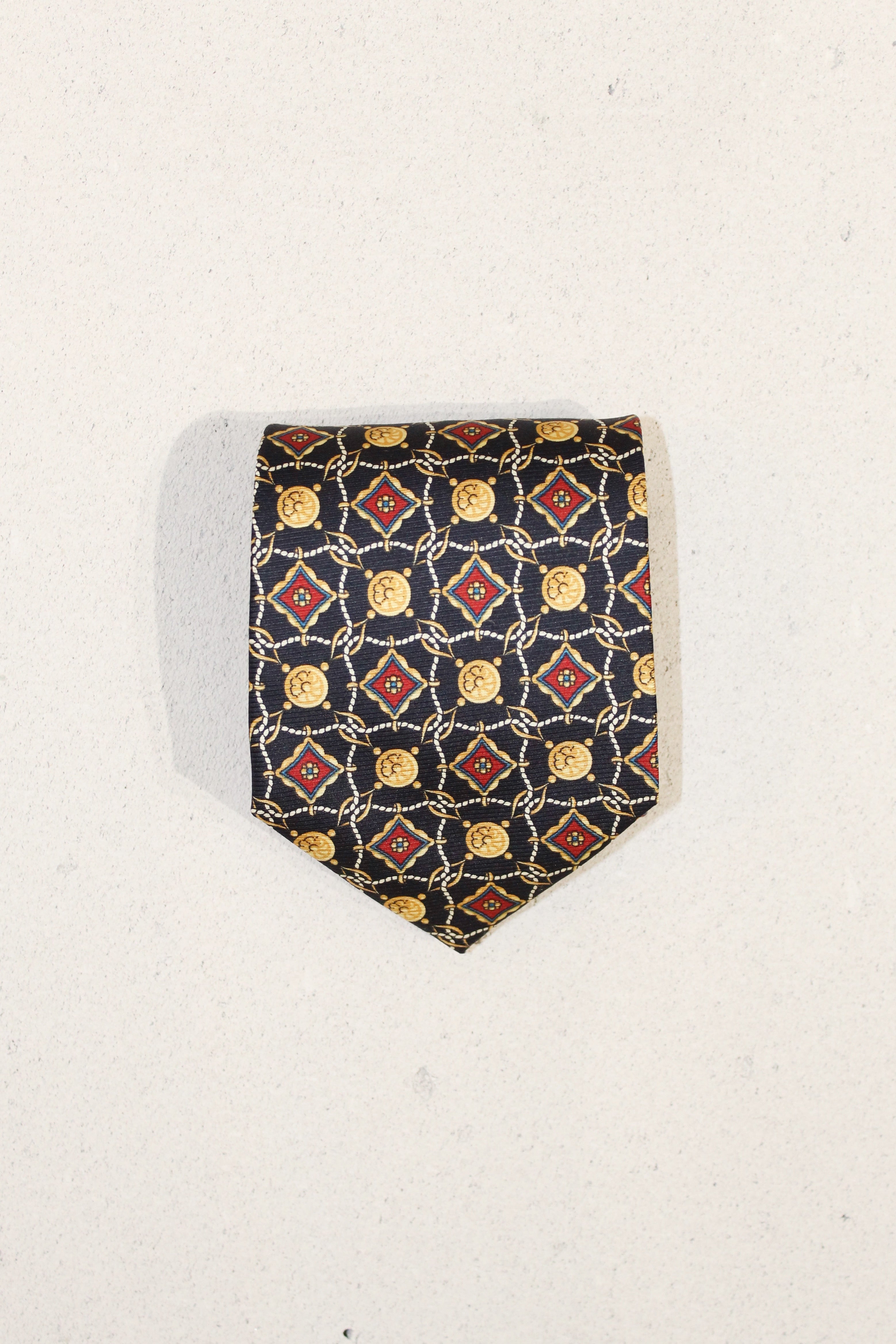 GEOMETRIC SILK TIE