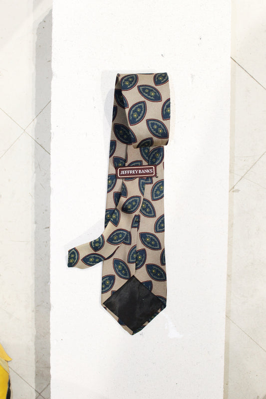 GEOMETRIC SILK TIE