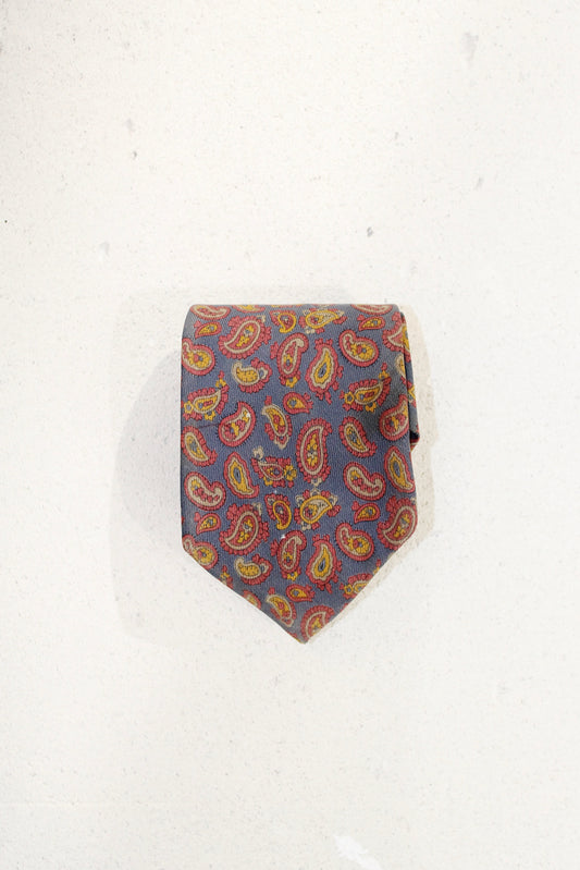GEOMETRIC SILK TIE