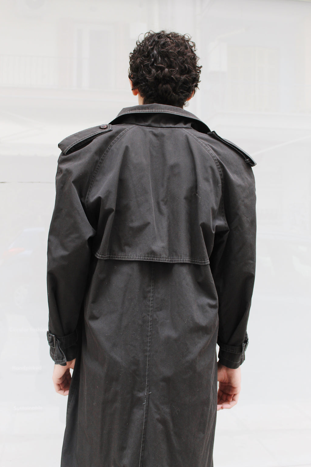 Black Maxi Trench Coat