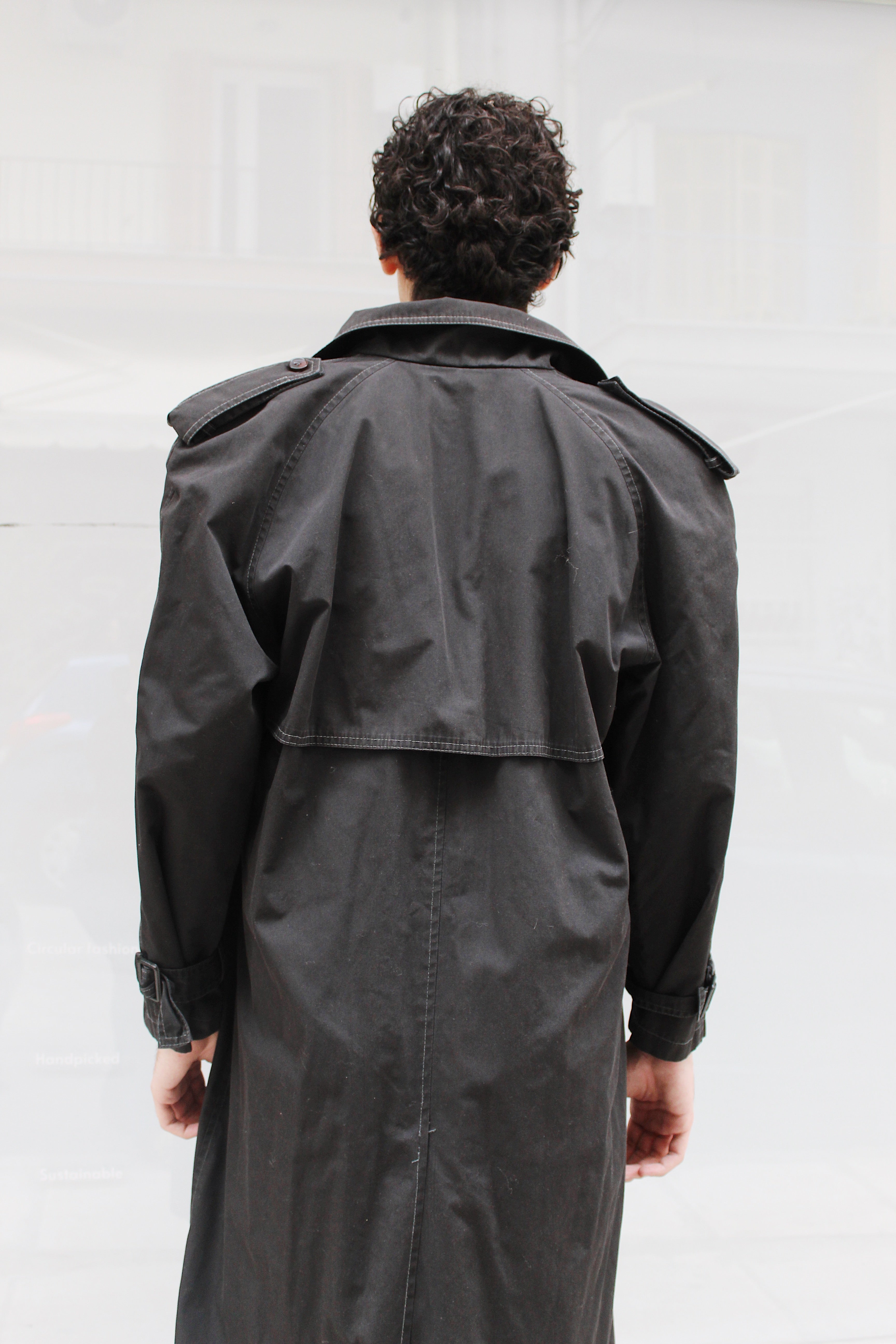 Black Maxi Trench Coat