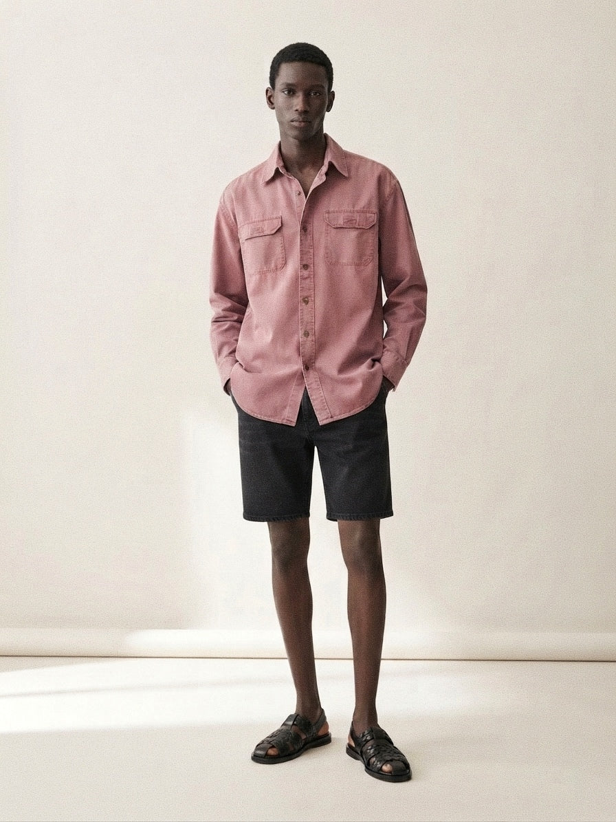 Faded Pink Long Sleeve