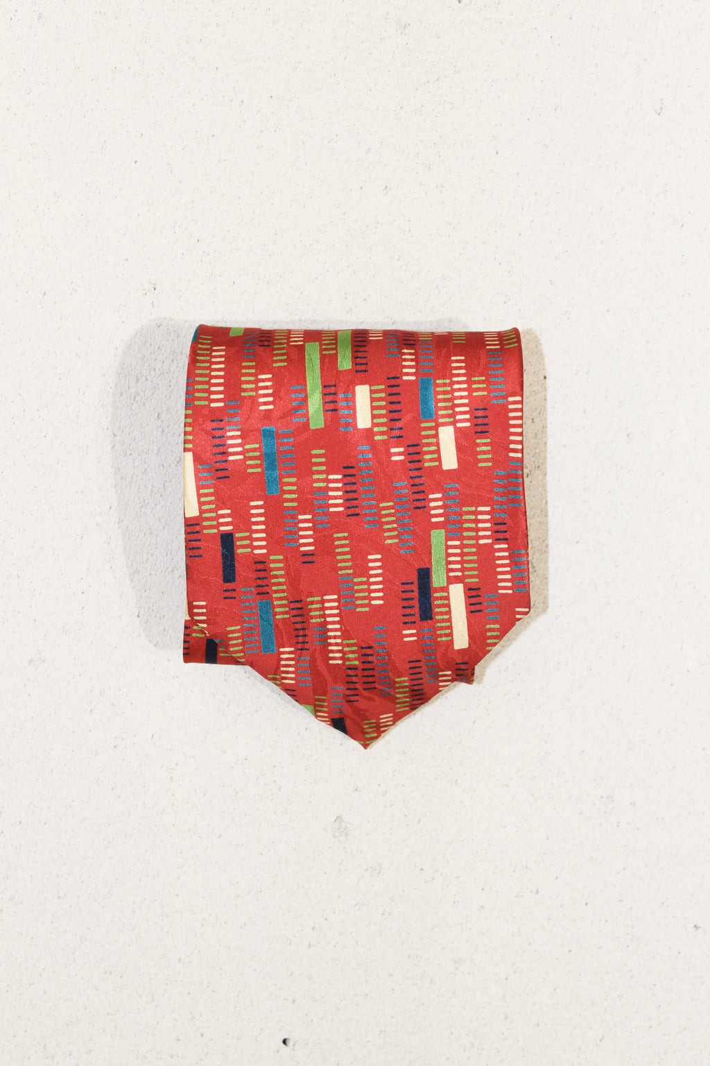 GEOMETRIC SILK TIE