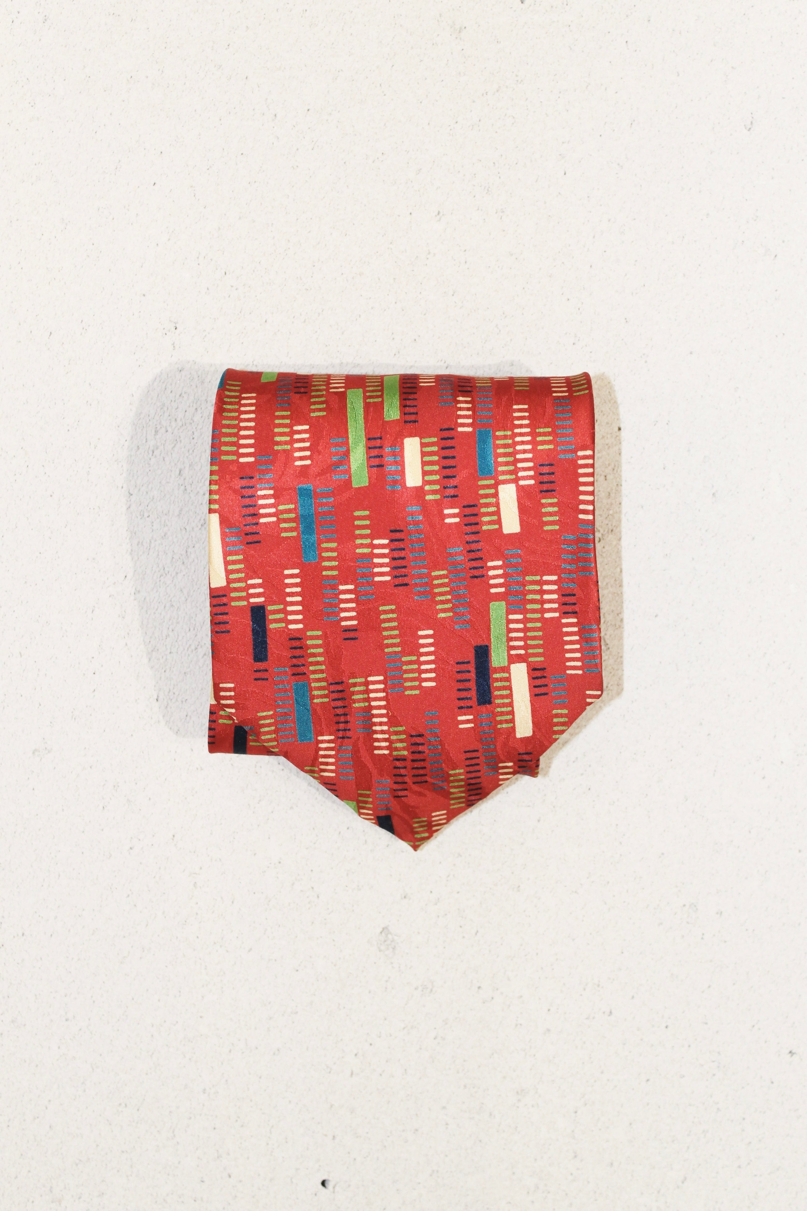 GEOMETRIC SILK TIE
