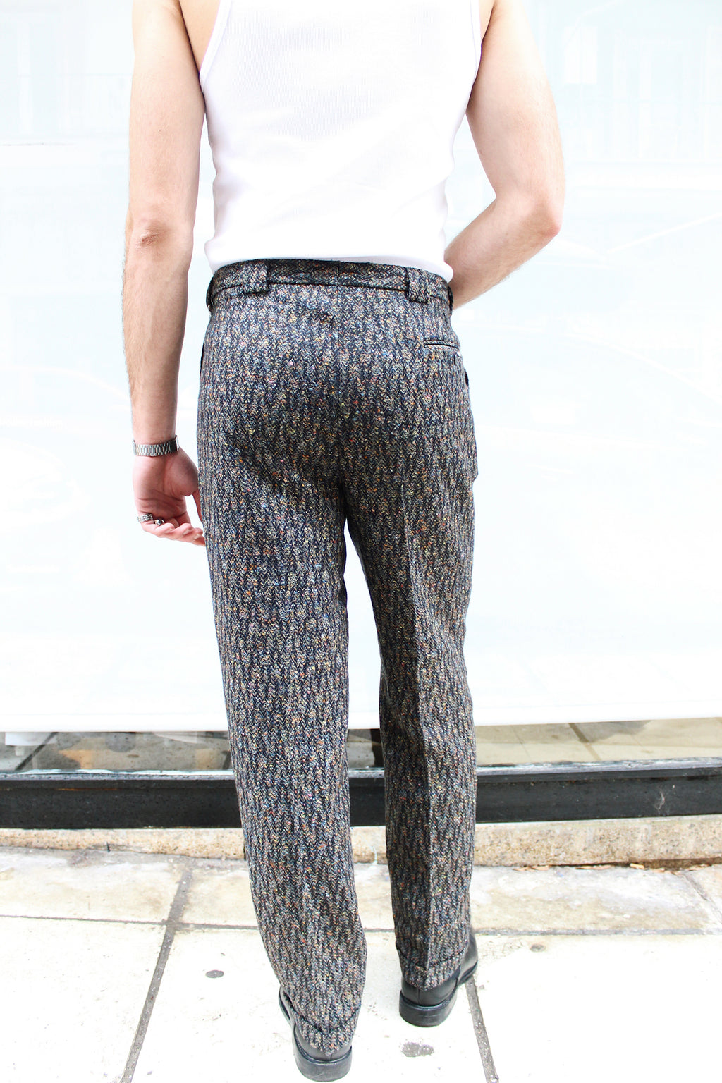 Pleated Wool Pants