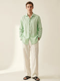 Vibrant Green Linen