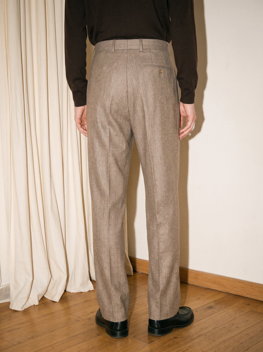 Sand Beige Pleated