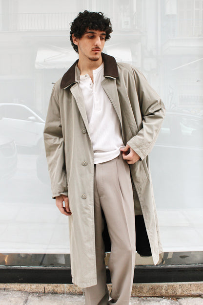 Dark Beige Trench Coat