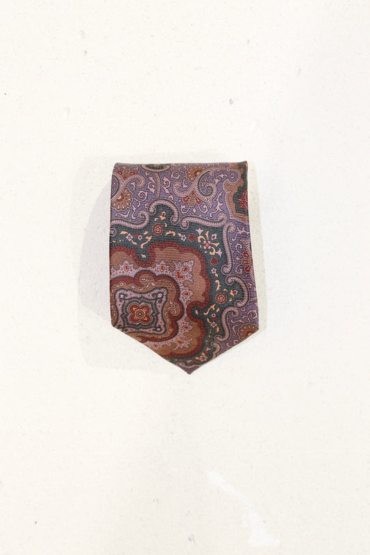 GEOMETRIC SILK TIE