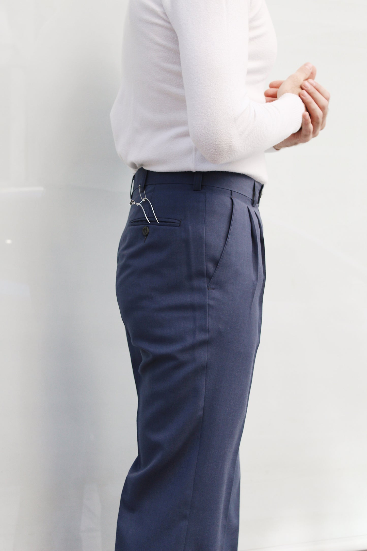 DARK BLUE OFFICE PANTS