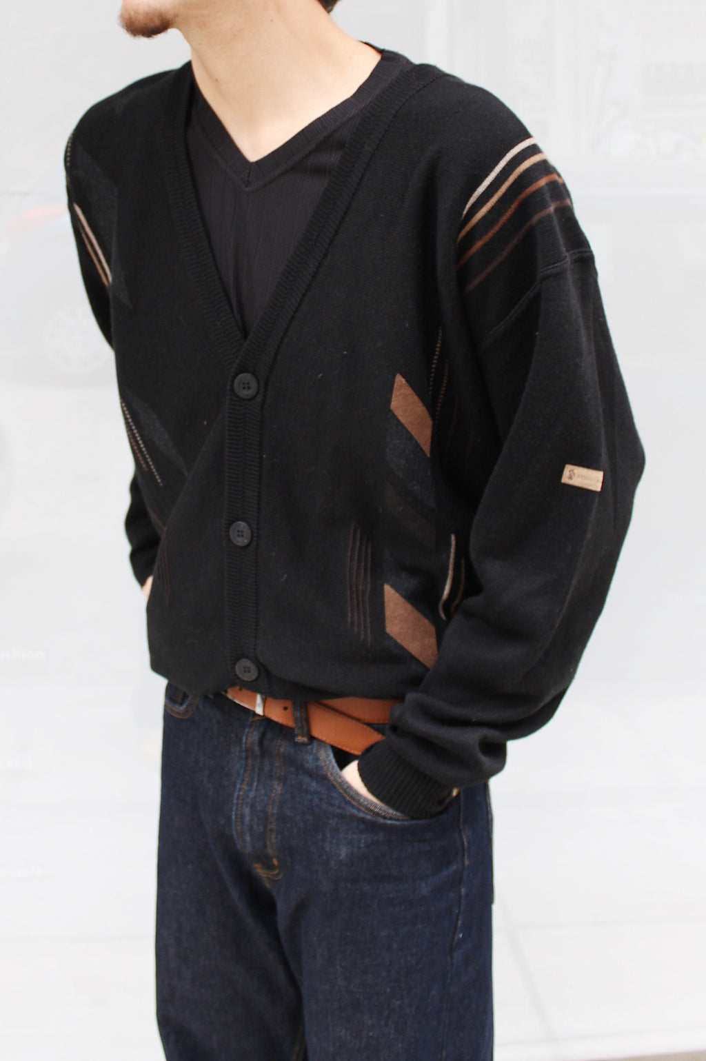 Black Knitted Cardigan