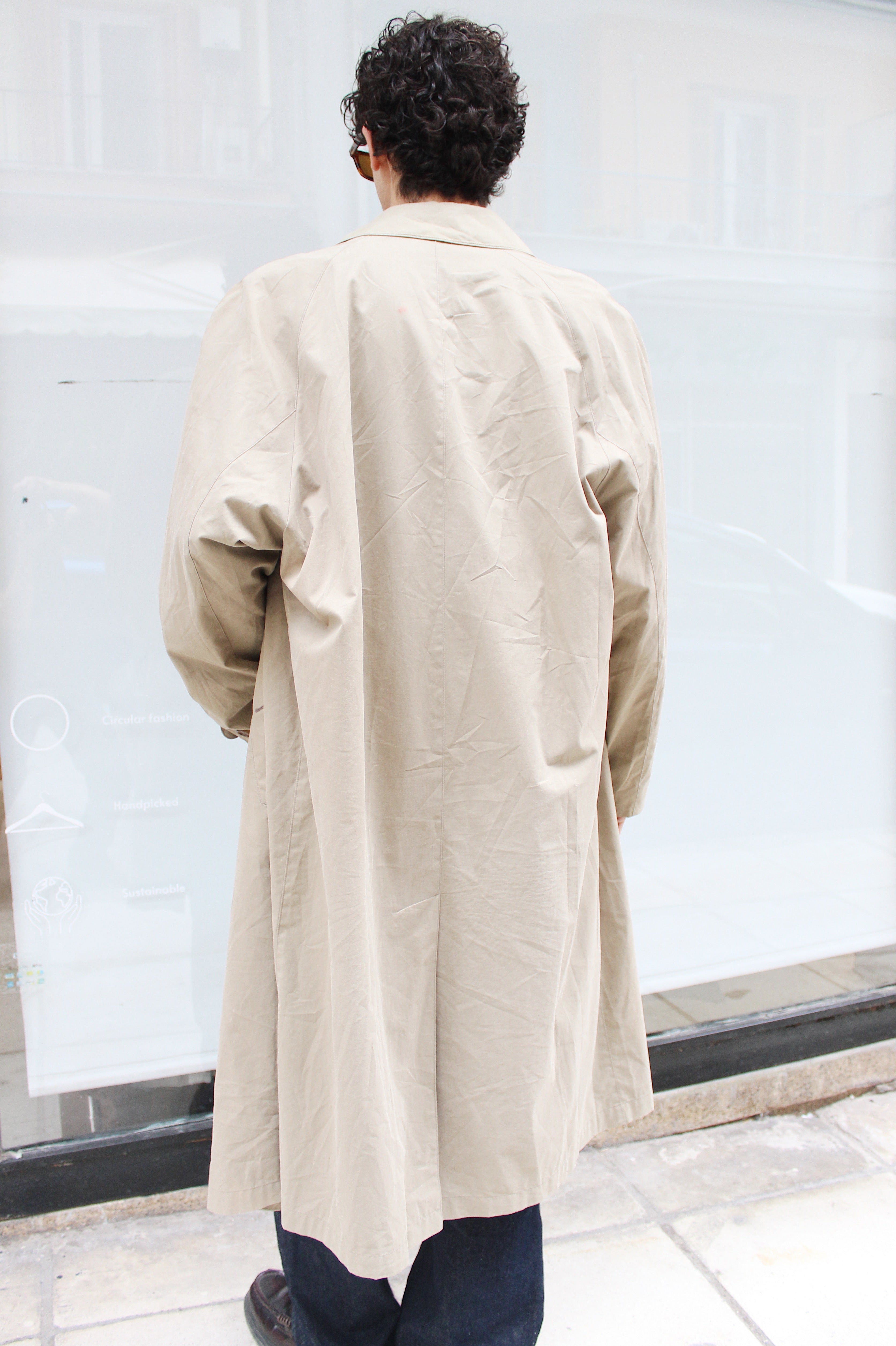 Dark Beige Trench Coat