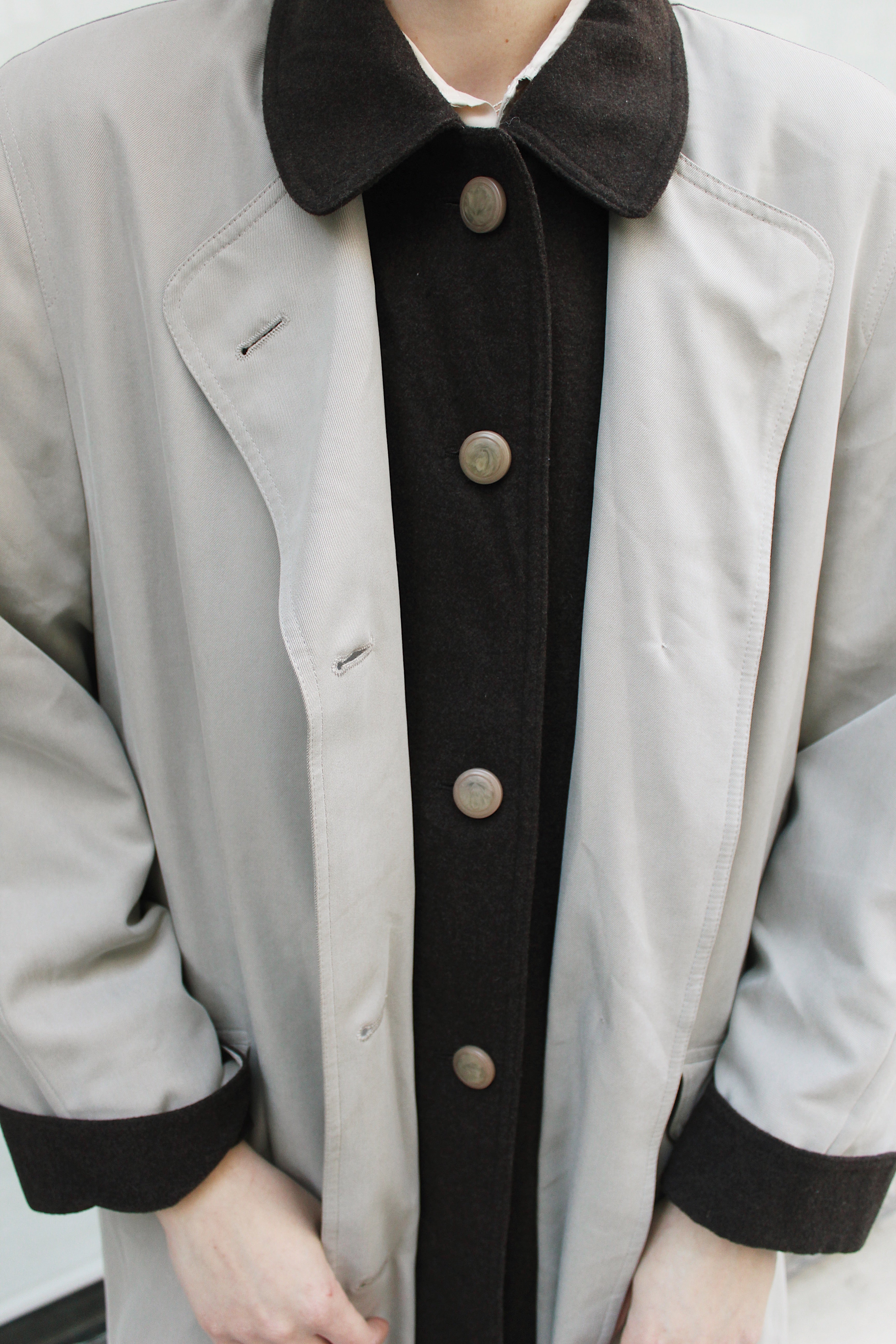 Light Beige Trench Coat