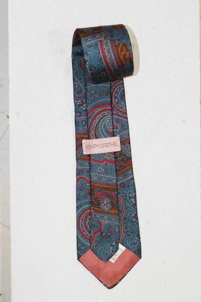 GEOMETRIC SILK TIE
