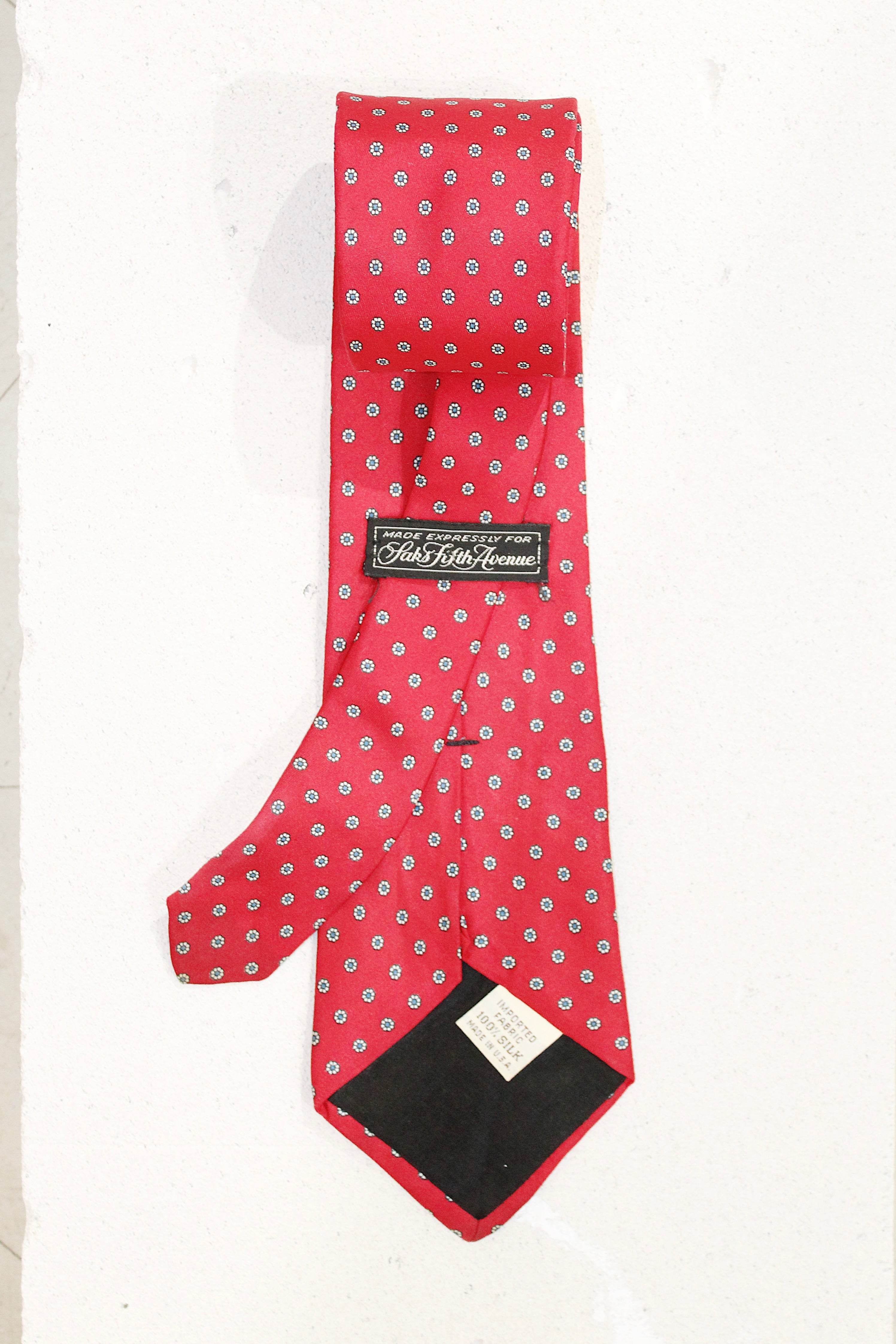 GEOMETRIC SILK TIE