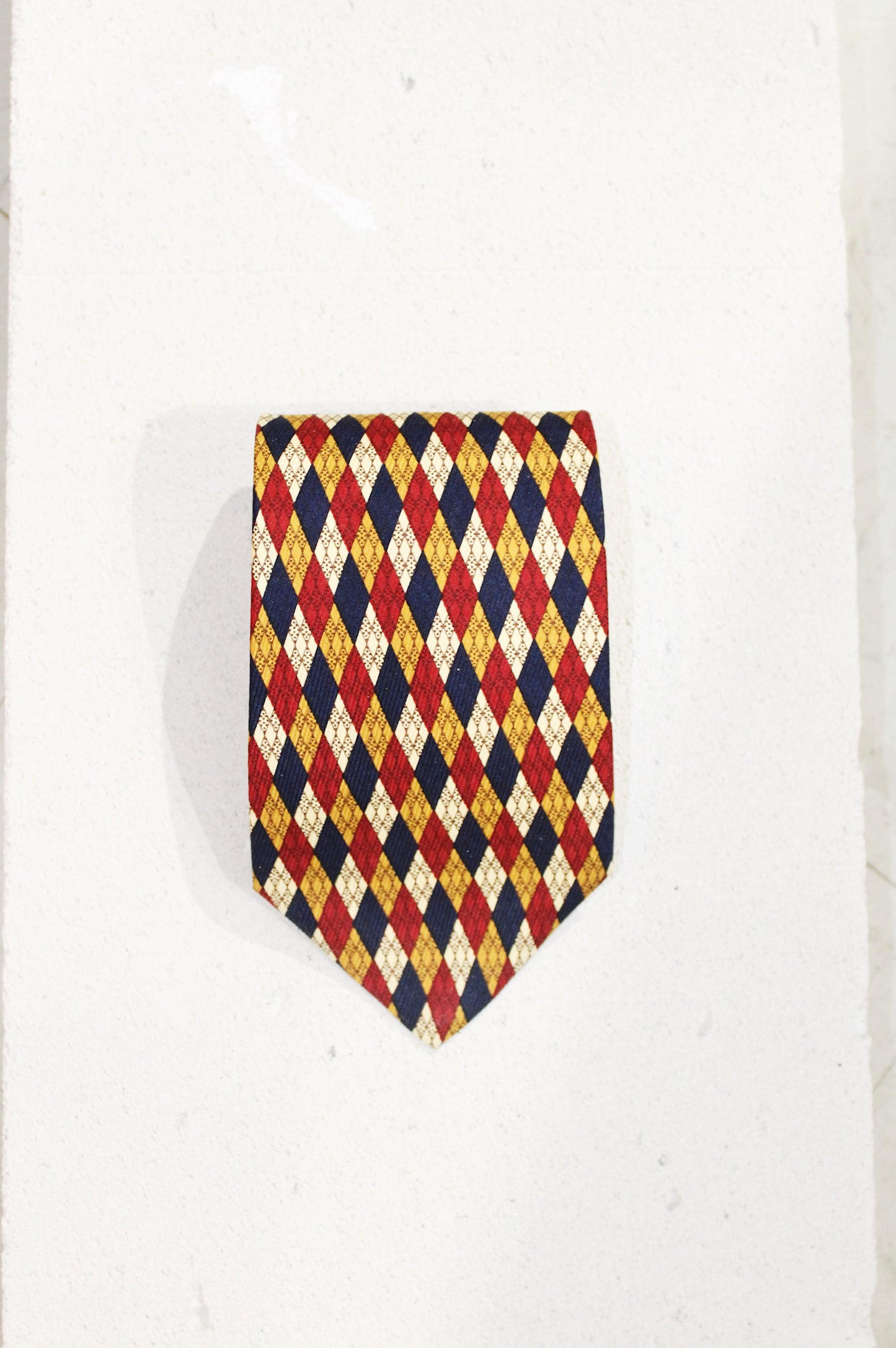 GEOMETRIC SILK TIE