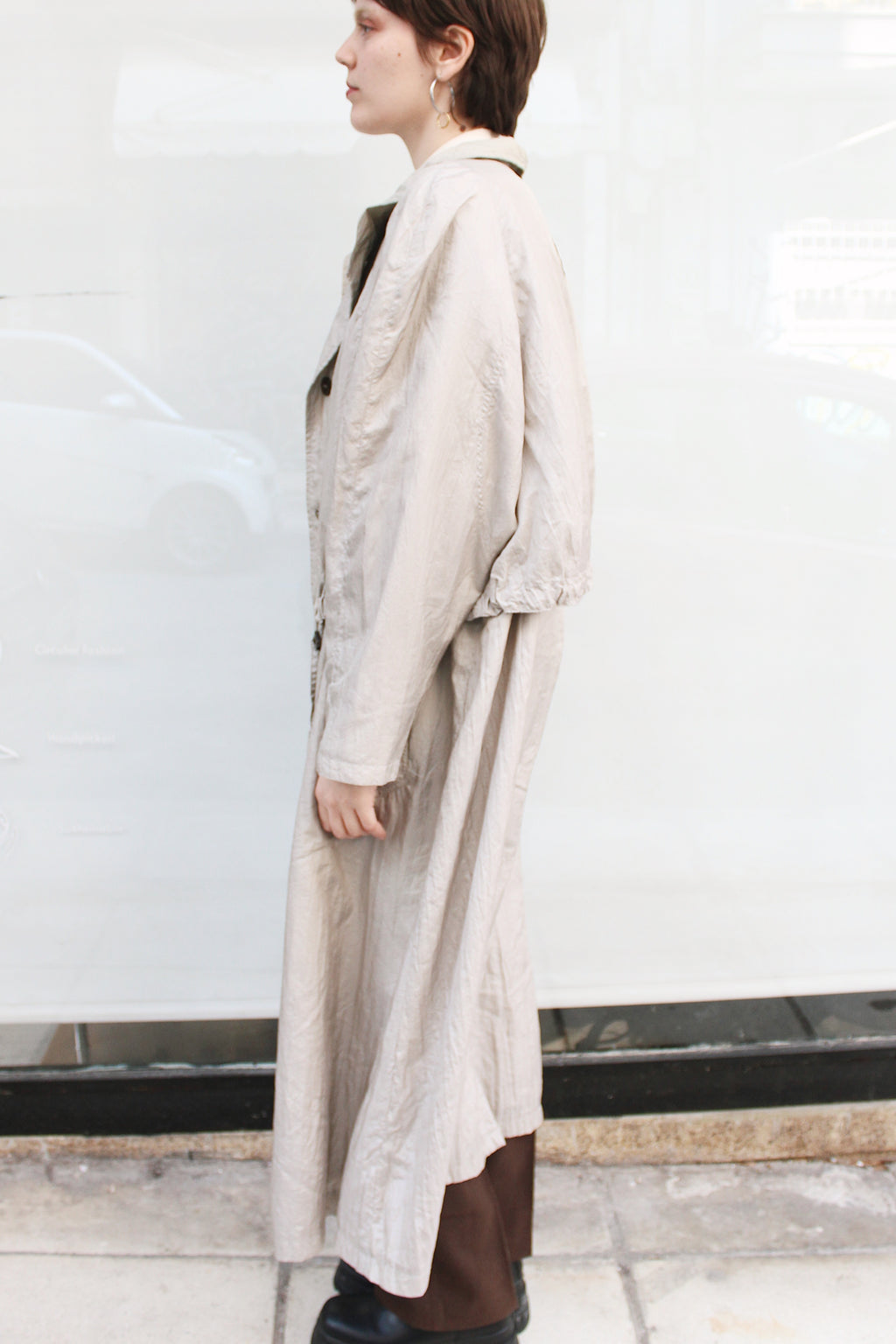 Light Beige Trench Coat
