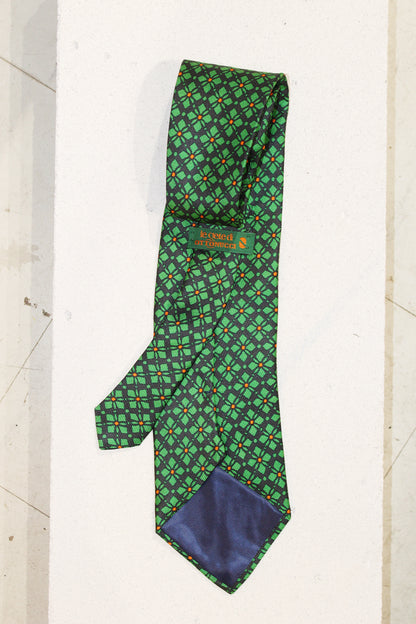 GEOMETRIC SILK TIE