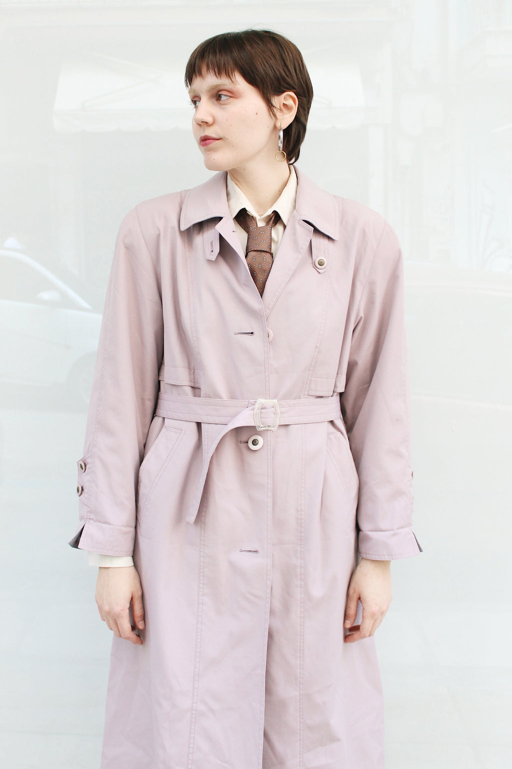 Light Pink Trench Coat