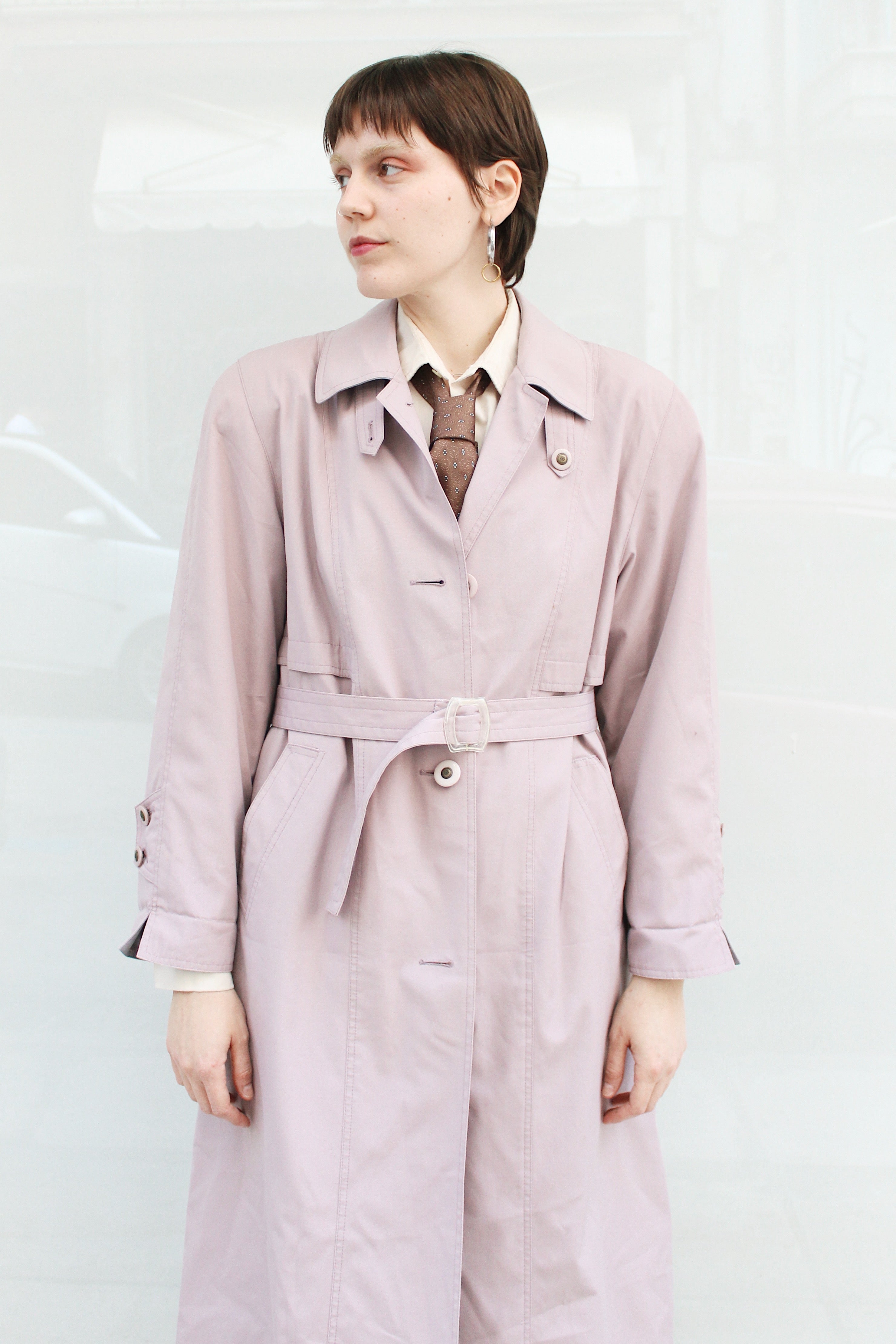 Light Pink Trench Coat