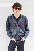 Blue Knitted Cardigan