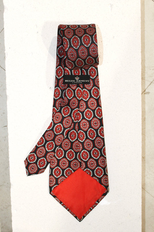 GEOMETRIC SILK TIE