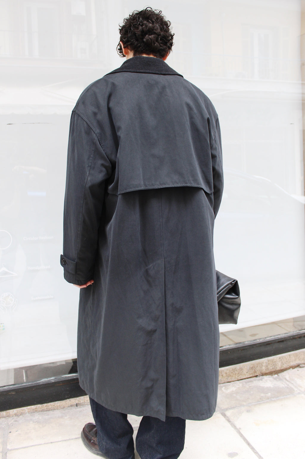 Black Maxi Trench Coat