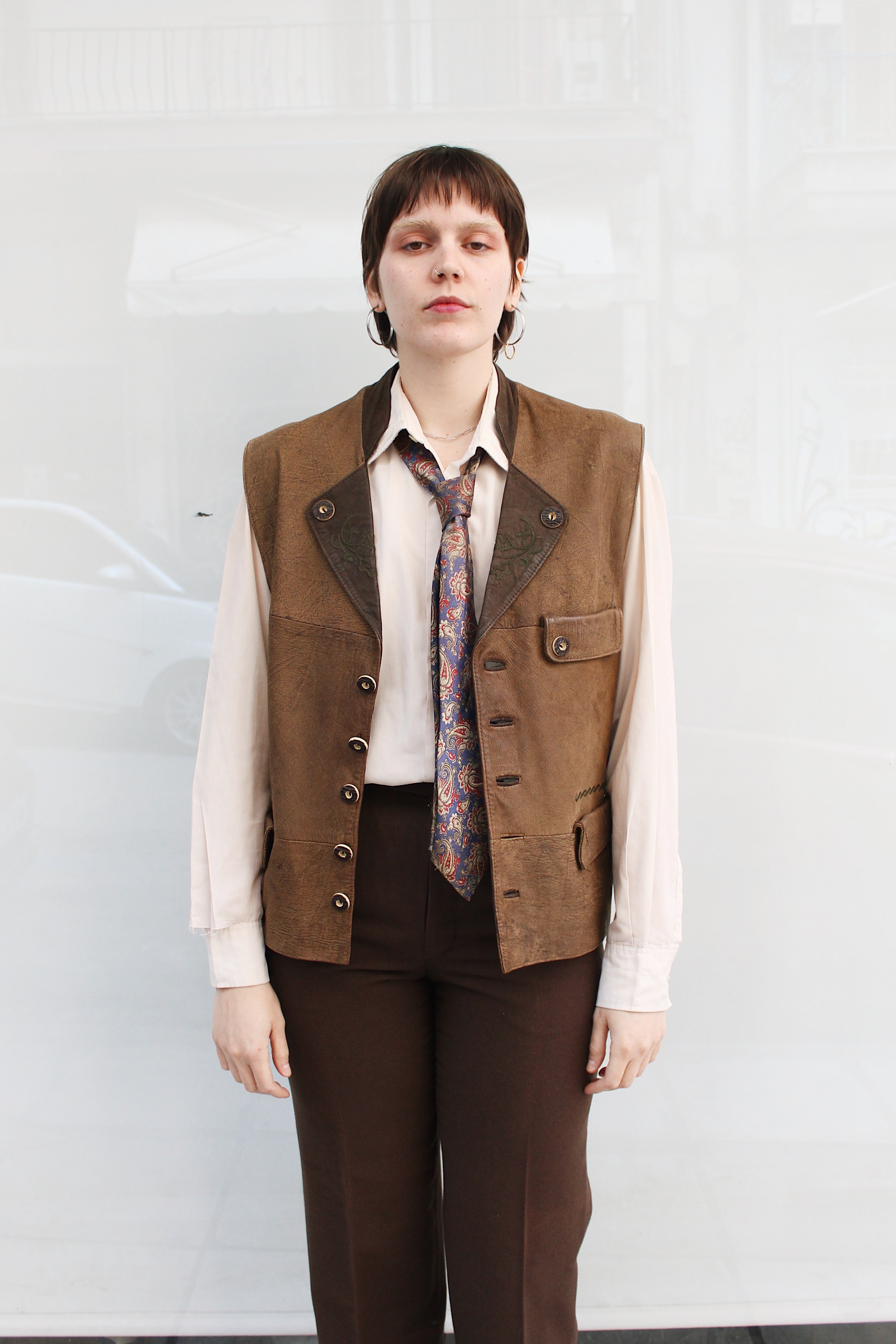 Suede Leather Vest