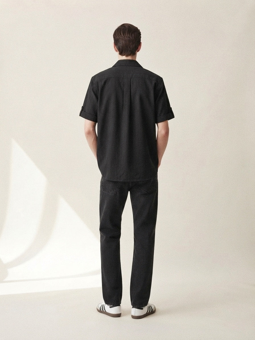 Midnight Black Striped